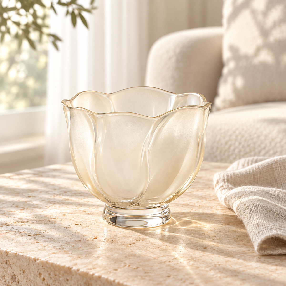 Cloud Petal Glass