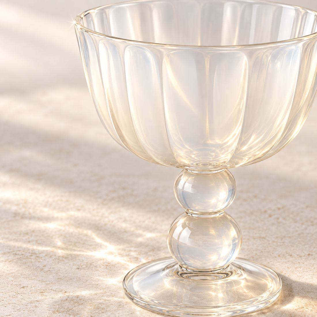 Pearl Pedestal Glass